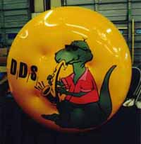 Advertising Inflatables - helium disk with artwork